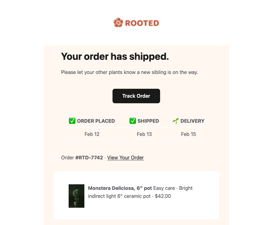 Order Confirmation
